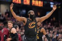 James Harden shows off playmaking as Cavs win his home debut