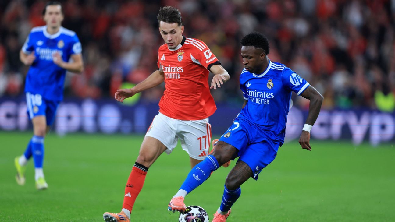 Champions League live updates: Benfica host Real Madrid, Monaco host PSG