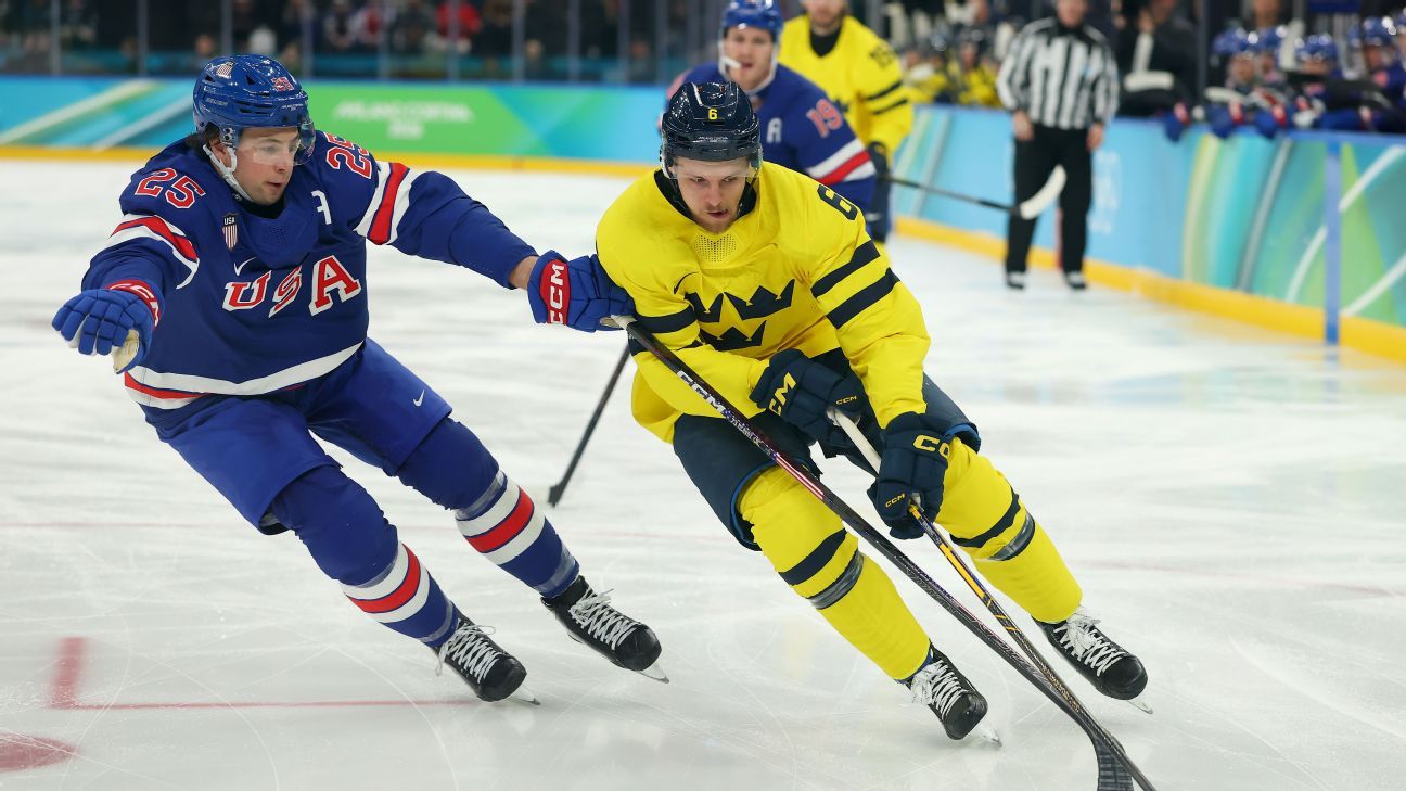 Live updates from USA-Sweden men's hockey quarterfinals