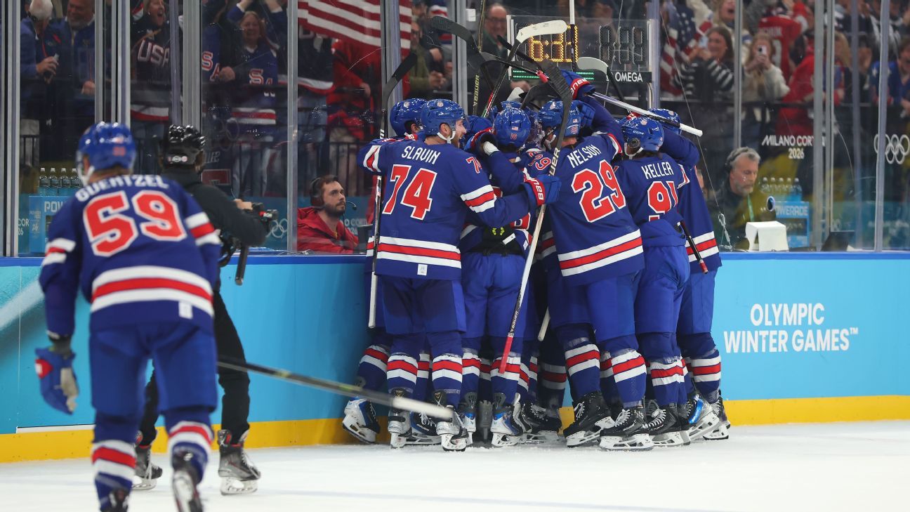 Pemenang OT Hughes mengirimkan AS ke semifinal hoki Pemenang OT Hughes mengirimkan AS ke semifinal hoki