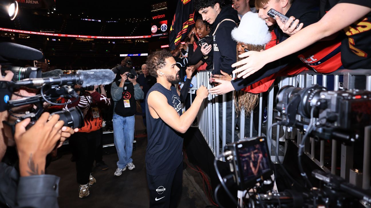 Trae Young returns to Atlanta for first time since Wizards trade