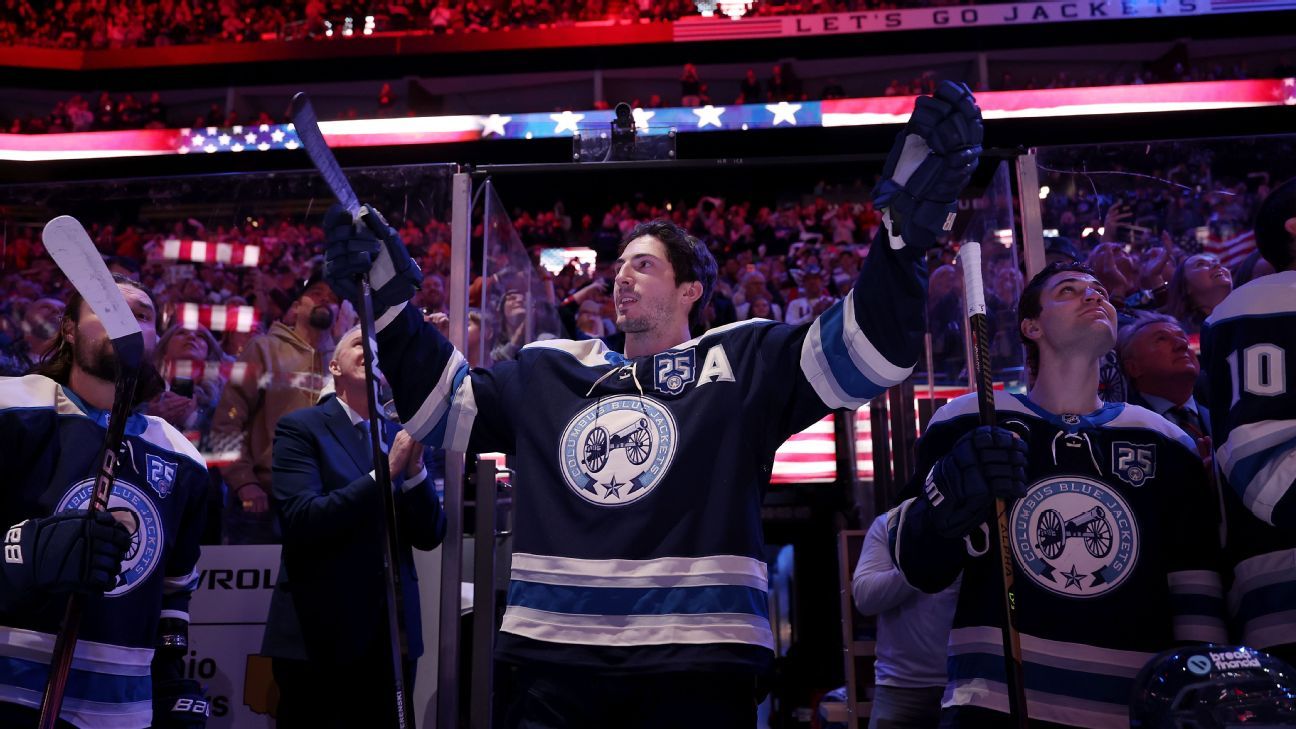 Blue Jackets honor Zach Werenski for winning Olympic gold