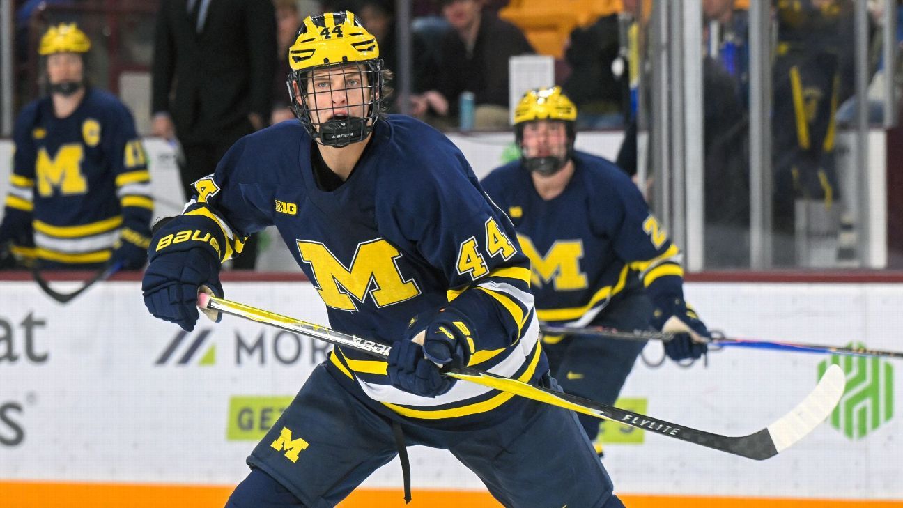Reloj de burbujas para el torneo de hockey masculino de la NCAA de 2026.