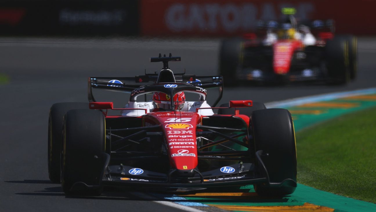 Grande Prêmio da Austrália: Leclerc mais rápido no primeiro treino à frente de Hamilton e Verstappen