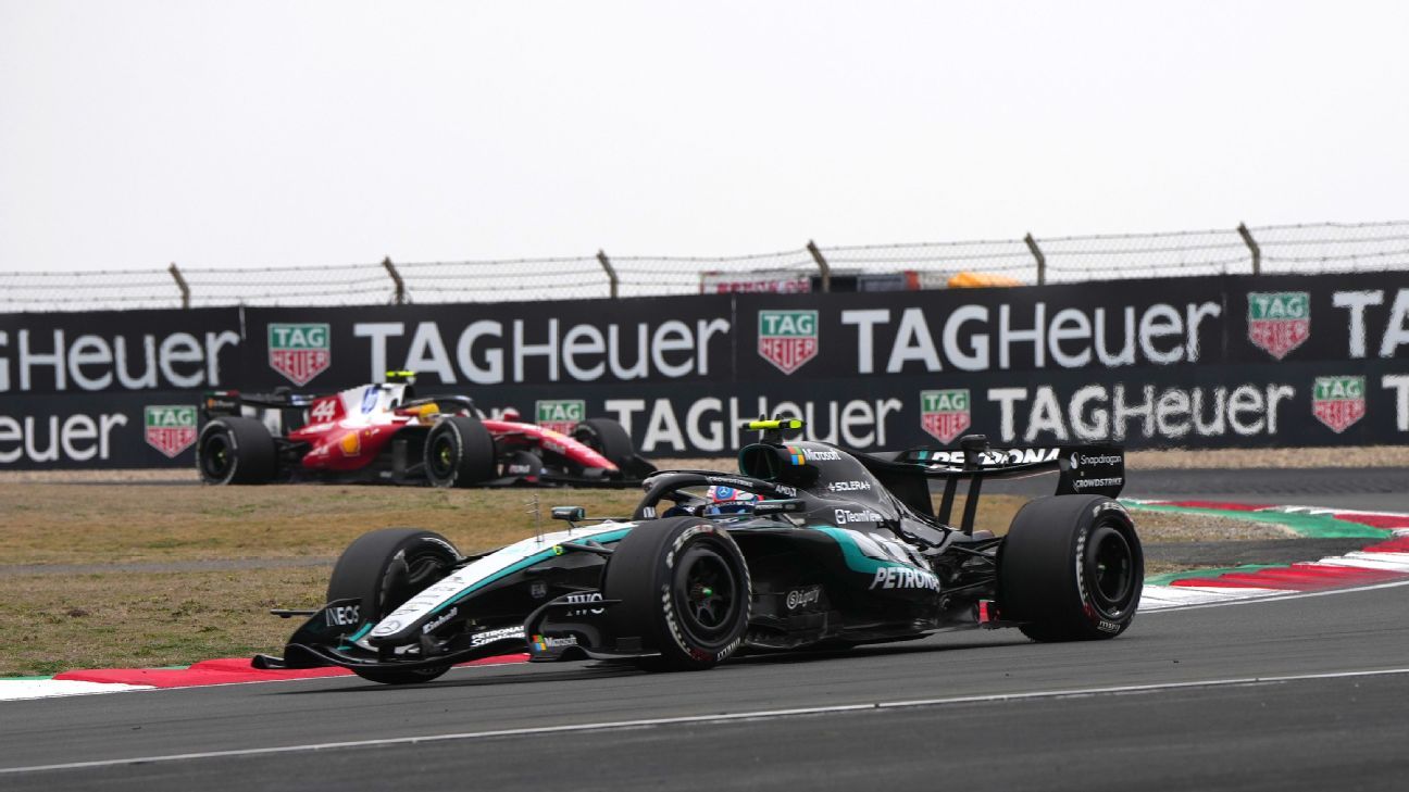 Chinese Grand Prix LIVE: Latest updates as Antonelli, Russell go 1-2, Verstappen forced to retire