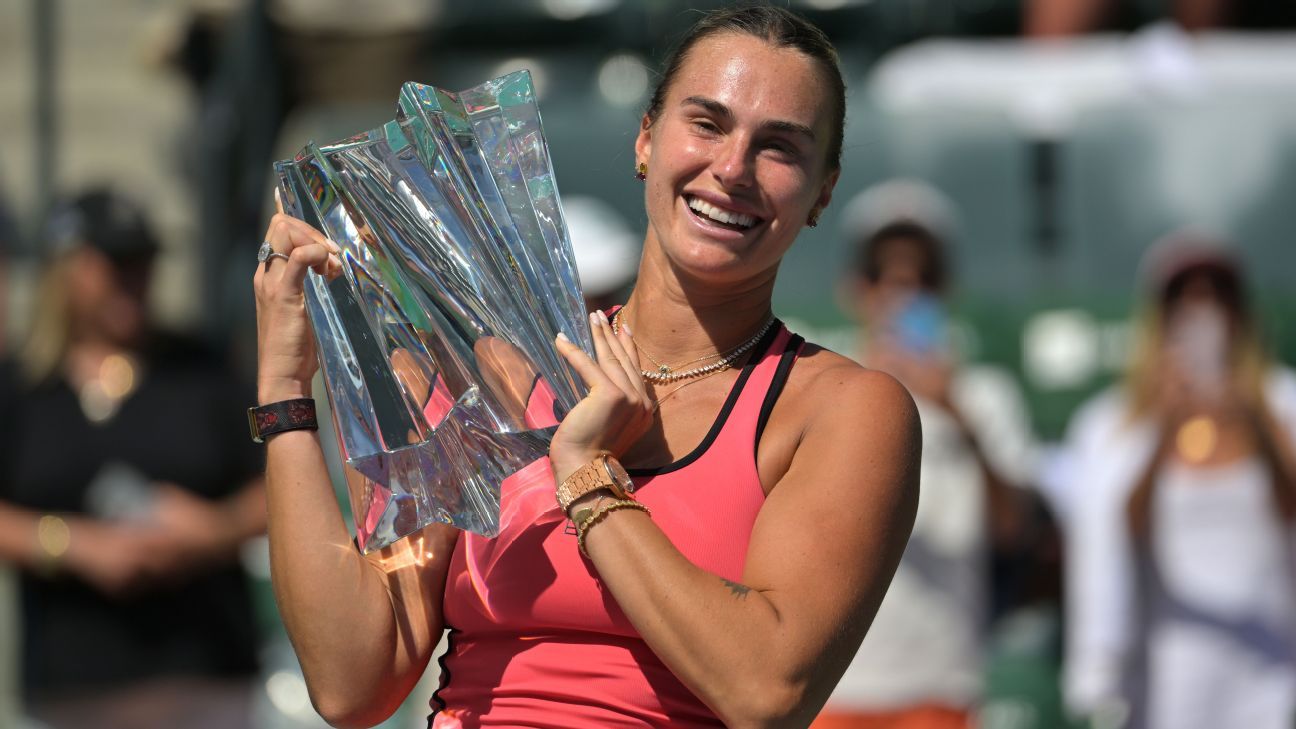 Sabalenka outlasts Rybakina for Indian Wells title