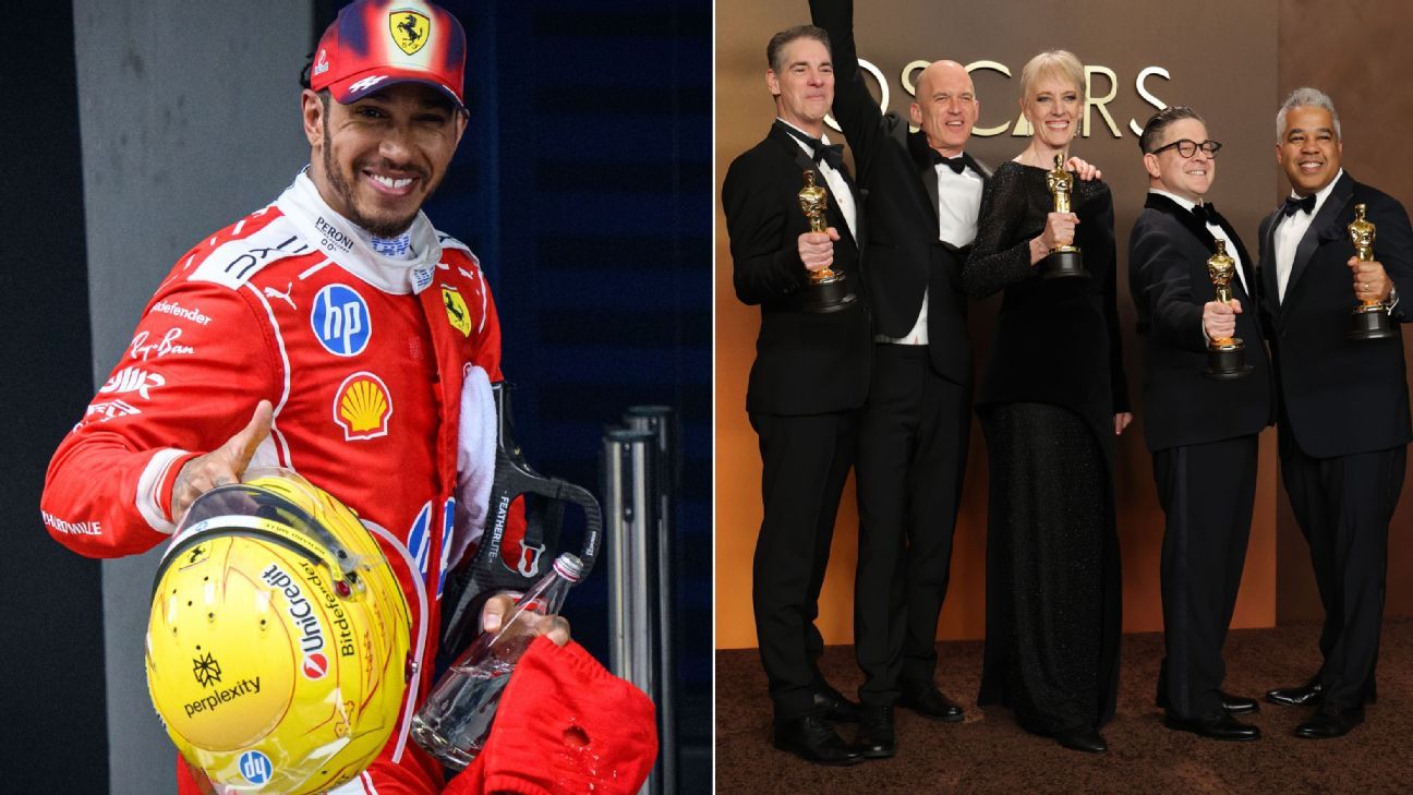 O épico pódio de Lewis Hamilton no GP da China reivindica Oscar após filme de ‘F1’ no domingo