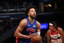 Pistons guard Cade Cunningham leaves game with back spasms