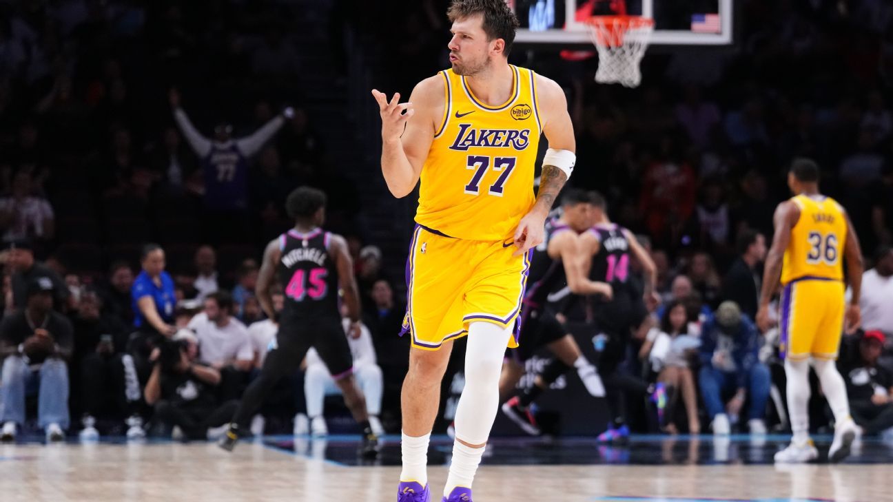 Luka puts up 60 vs. Heat as Lakers stay hot