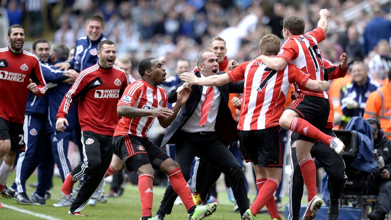 Shearer cai, Di Canio se alegra, Ultema way: momento icônico Newcastle x Sunderland