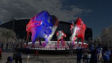 Bills revelan renders de estatuas de bisontes de Highmark Stadium
