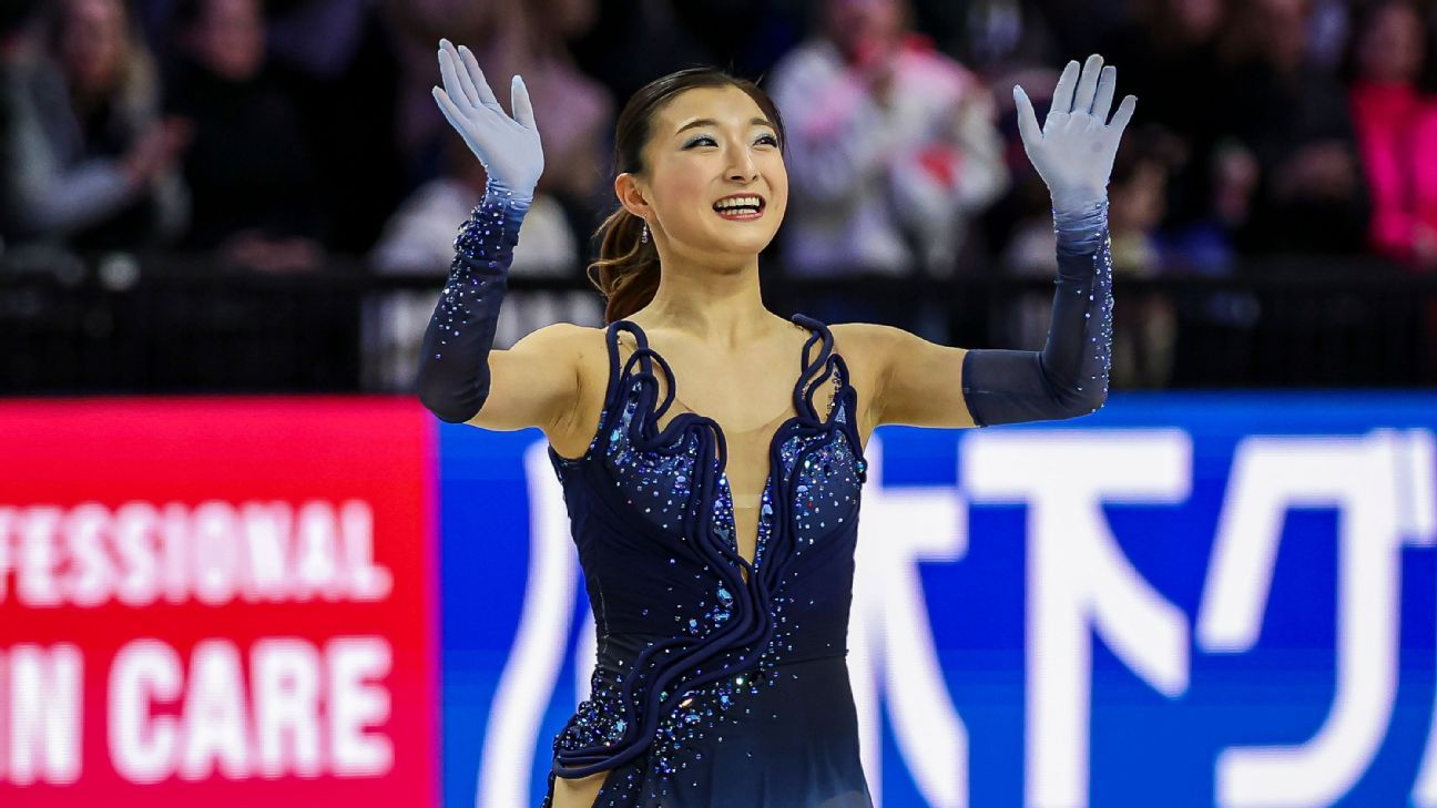 Kaori Sakamoto leads after short program at figure skating worlds 