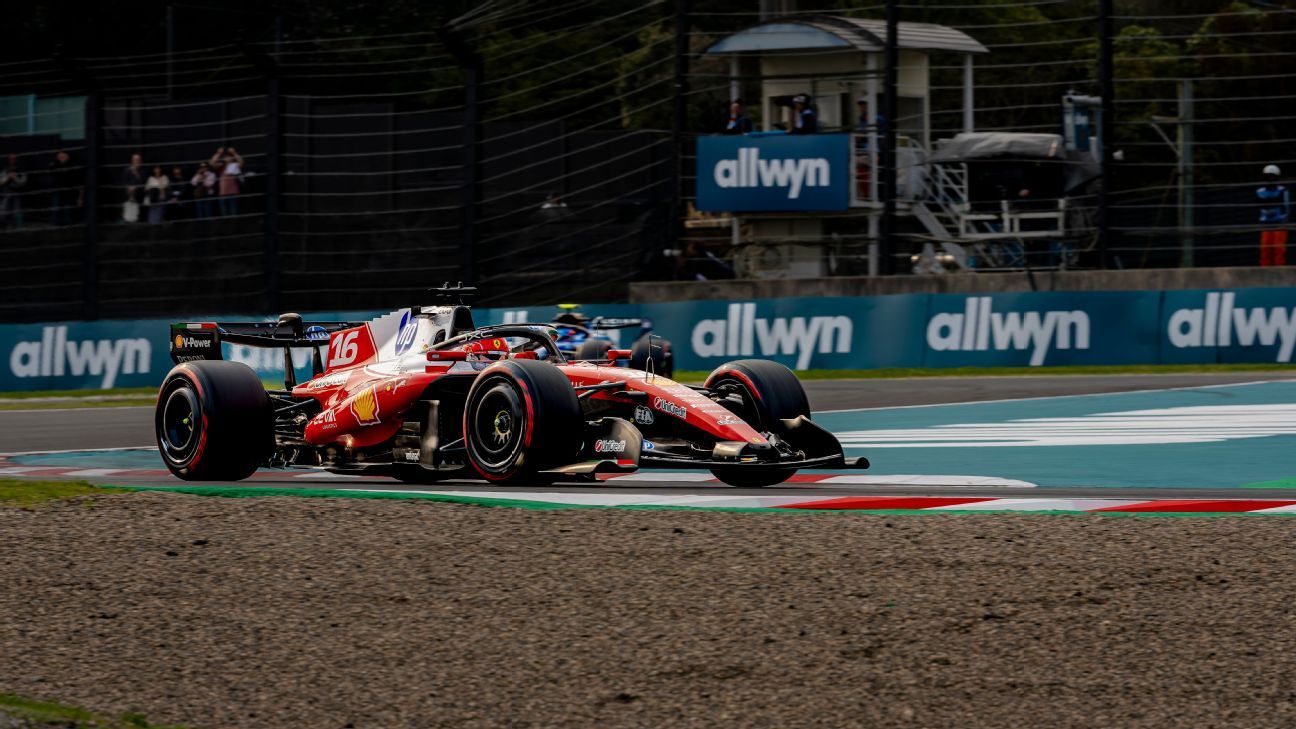 Charles Leclerc en el Gran Premio de Japón