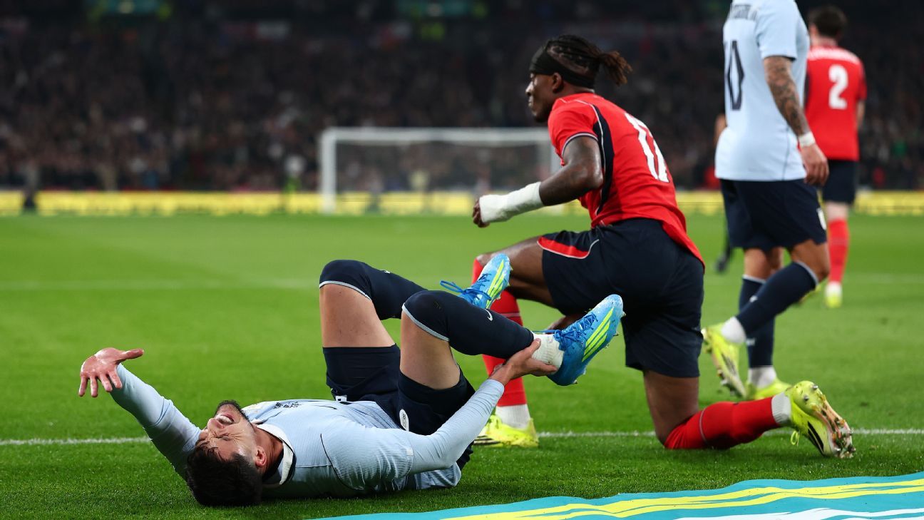 Uruguay player could miss WC after Madueke clash