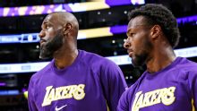 LeBron looks forward to sharing floor with Bronny in playoffs
