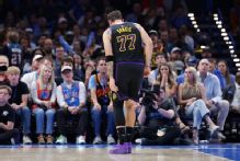 Luka Doncic exits Lakers' game in OKC with hamstring strain
