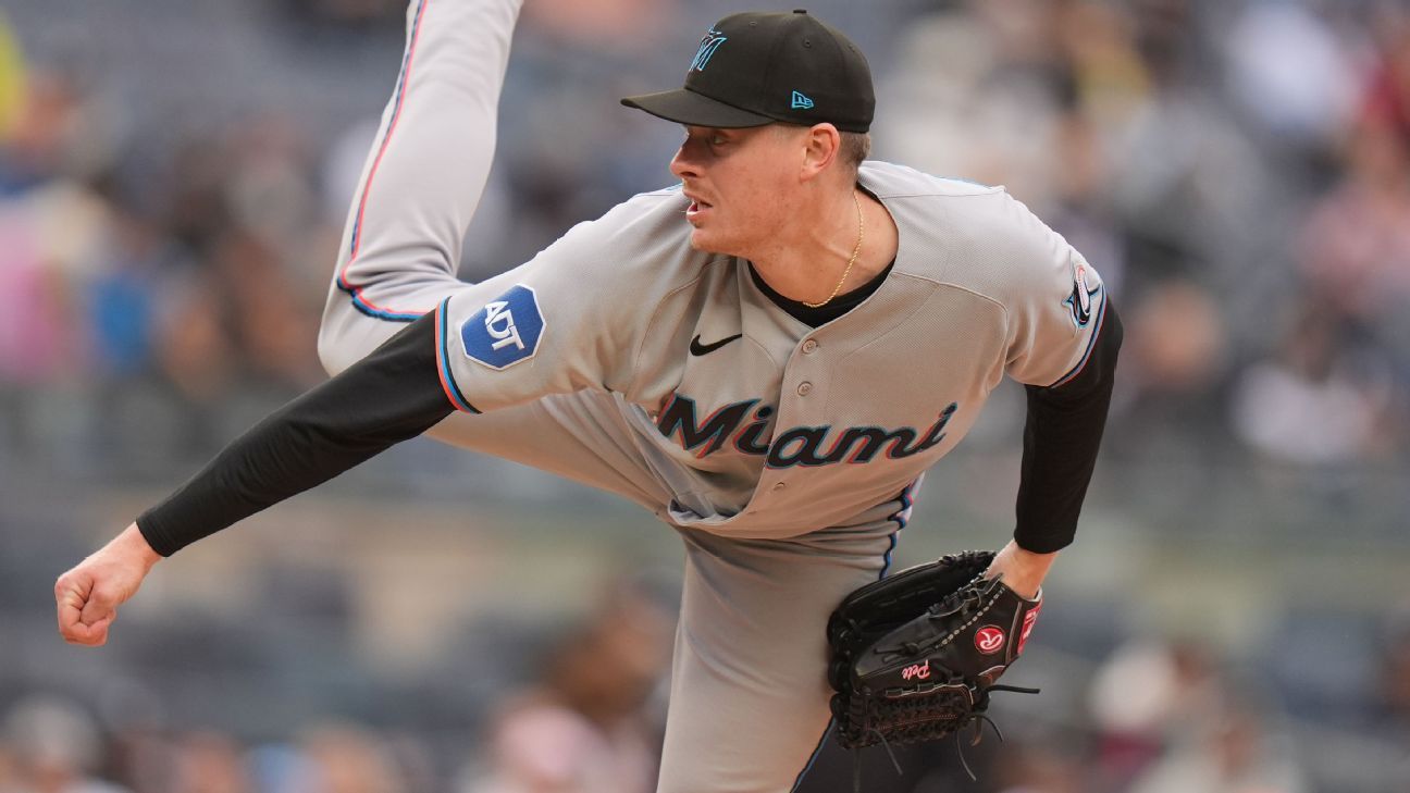 Marlins' Fairbanks starts, goes on paternity leave