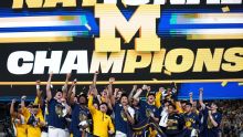 National champion Michigan tops AP's last men's hoops poll