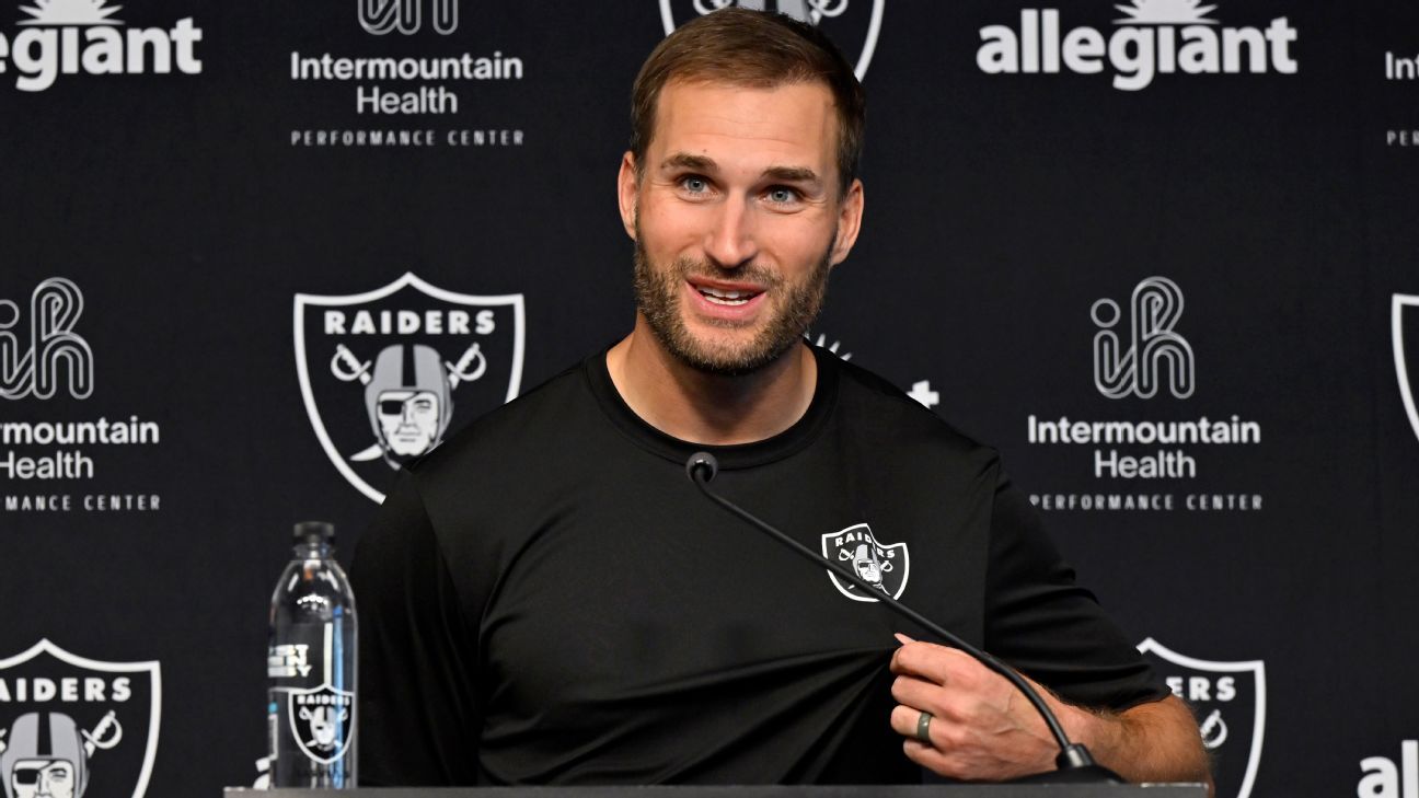 Cousins: I shouldn't play if not Raiders' best QB