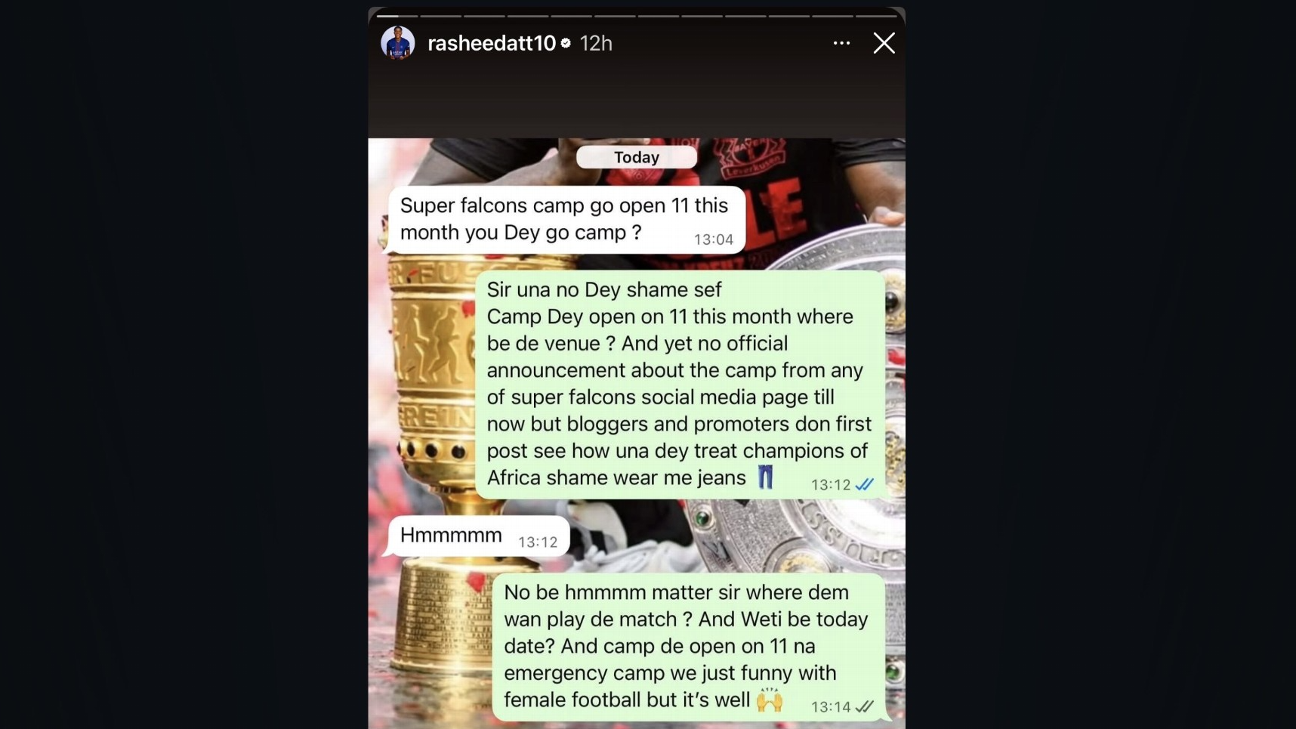 Nigeria WNT captain Rasheedat Ajibade lets rip at NFF over World Cup qualification risk