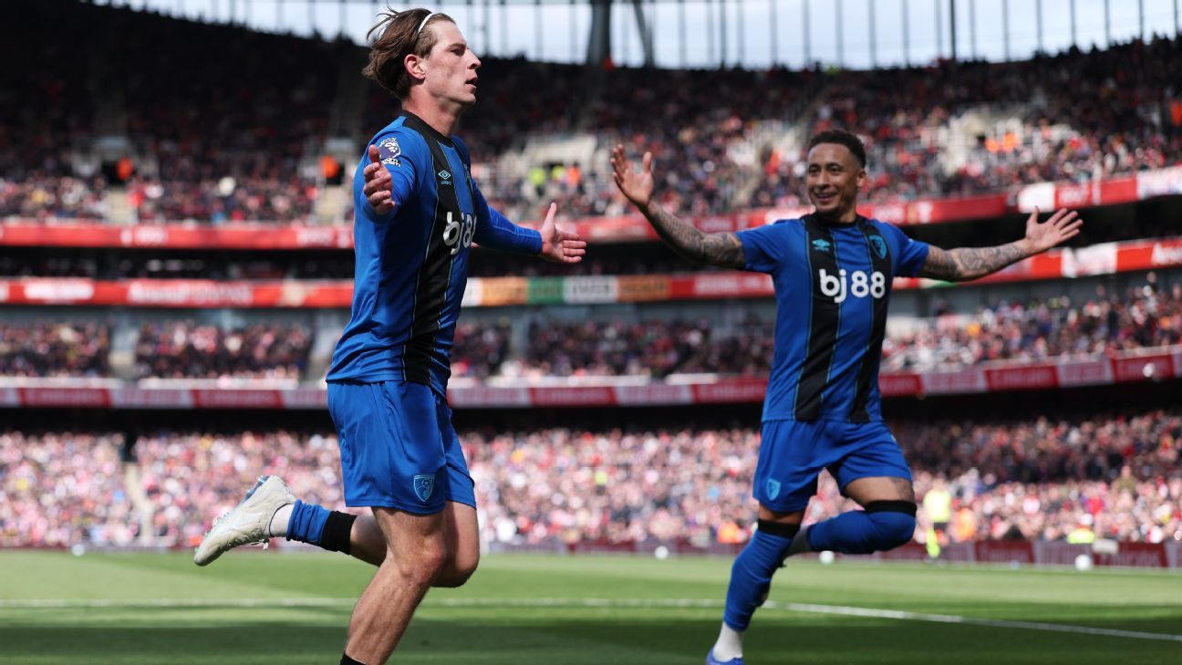 Arsenal perde em casa para o Bournemouth e pode ver City diminuir diferença na Premier League