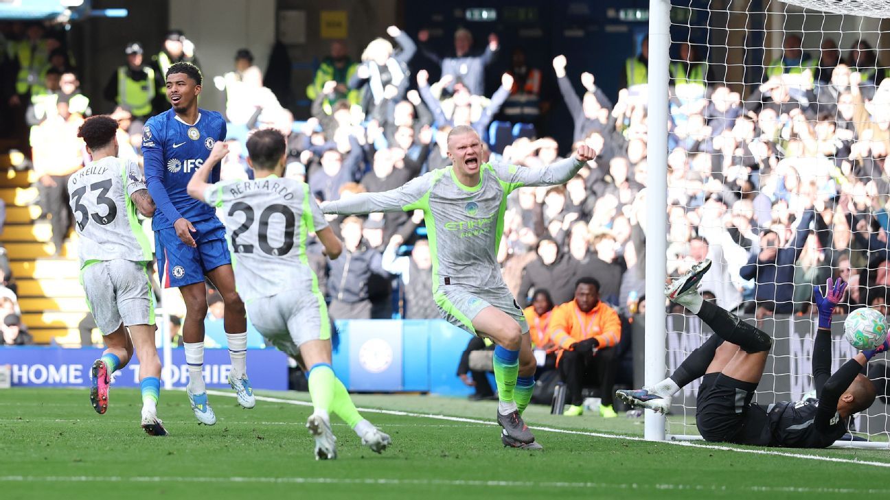 Ruthless Man City's win over Chelsea will have Arsenal sweating ahead of title decider