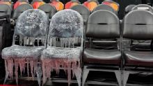Raptors nod to Drake's rumored 'Iceman' album with icy seat display