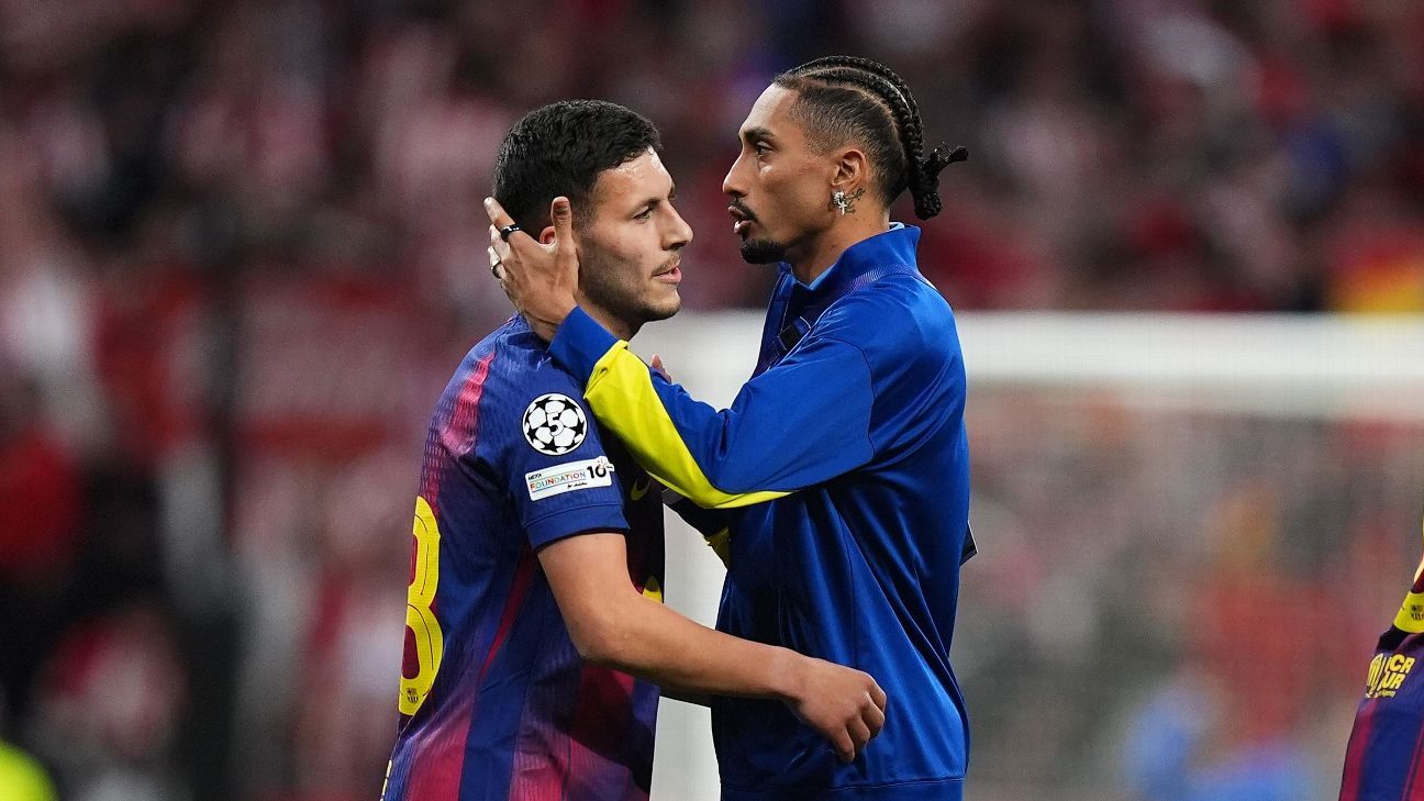 Raphinha faz gesto de roubo após eliminação do Barcelona na Champions e ataca arbitragem