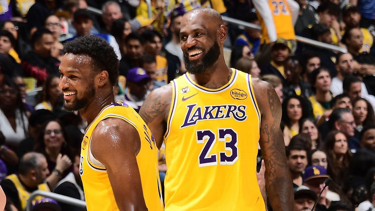 LeBron James Eager to Share the Court With Bronny in NBA Playoffs