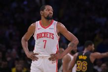Sources: Rockets' Kevin Durant (ankle) out Game 3 vs. Lakers