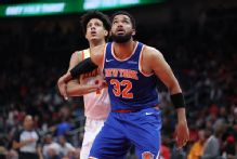 Karl-Anthony Towns' triple-double helps Knicks even series