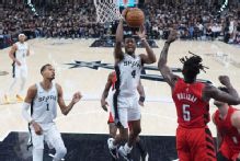 Spurs close out Blazers to roll into second round of playoffs
