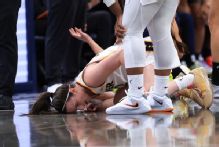 Clark OK after exiting Fever's preseason home opener early