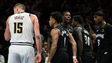 Timberwolves superam desfalques e eliminam os Nuggets em duelo eletrizante nos playoffs da NBA