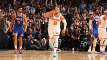 Knicks amassam os 76ers e largam na frente nas semifinais da Conferência Oeste na NBA