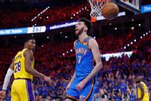 Thunder roll past Lakers in Game 1 of West semifinals