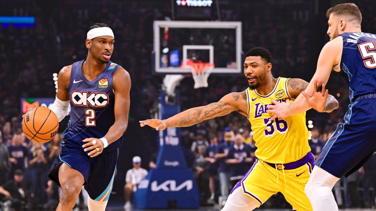 Follow live: Thunder pull ahead as Lakers search for answers in Game 232mJoshua Gateley/Getty Images