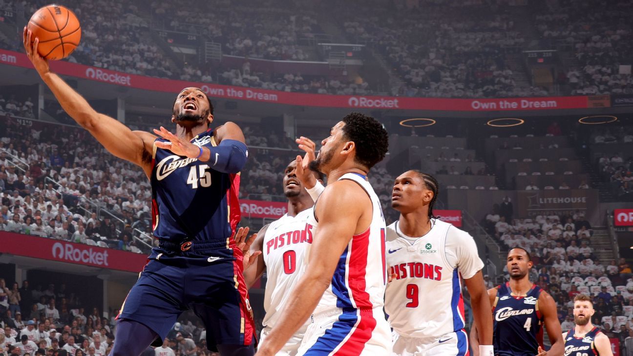 Follow live: Donovan Mitchell, Cavs rolling as Pistons look to respond in Game 313mNathaniel S. Butler/Getty Images