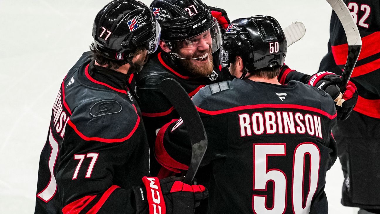 Ehlers wins it OT as favored Canes dodge 2-0 hole