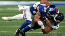 Giants temen rotura de tendón del WR Gunner Olszewski, fuentes