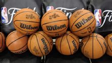 The path of a Knicks-Spurs NBA Finals basketball starts with all 30 teams
