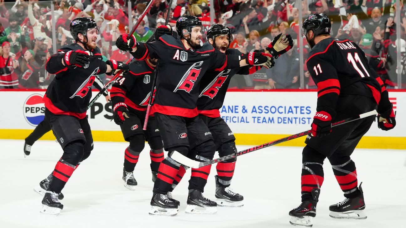 Stanley Cup playoffs daily: Carolina's 4-3 OT thri...