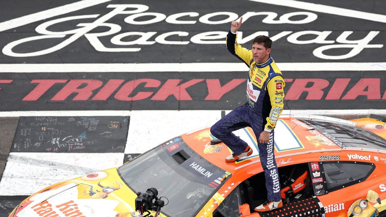 Hamlin Secures Third Straight Win, Overtakes Busch on All-Time List