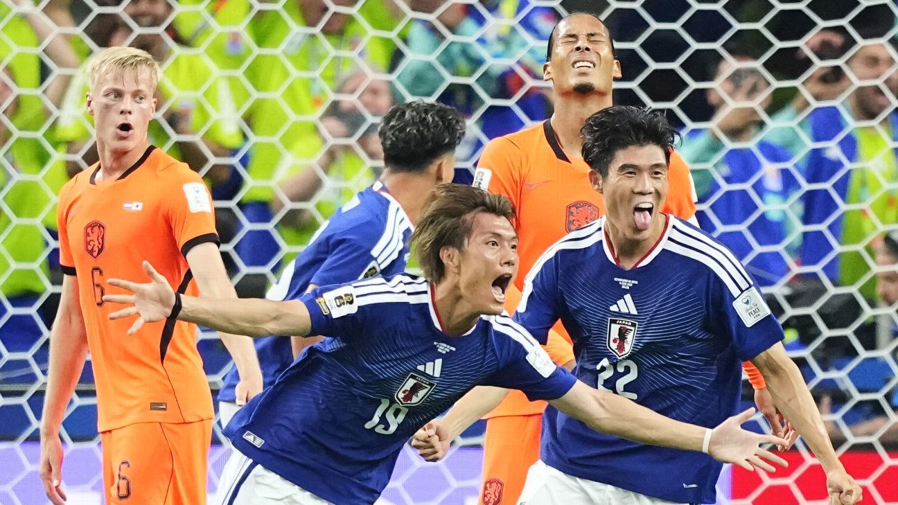 Japan fight back twice in late draw vs. Netherland...