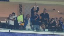 Rod Stewart pictured at Scotland World Cup win shortly after cancelling concert due to illness