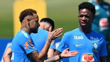 Neymar completes first World Cup training session before Brazil vs. Scotland