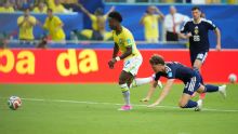CBF vai à Fifa e protesta por gol anulado de Vinicius Jr. em Brasil x Escócia