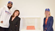 Jordyn Woods' lucky Knicks clutch earns spot at Guggenheim Museum