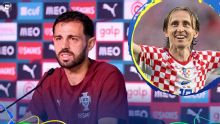 Bernardo Silva não fala sobre Real e se derrete em elogios ao 'ídolo' Modric antes de Portugal x Croácia