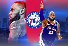76ers celebrate LeBron James' arrival with coronation fit for King